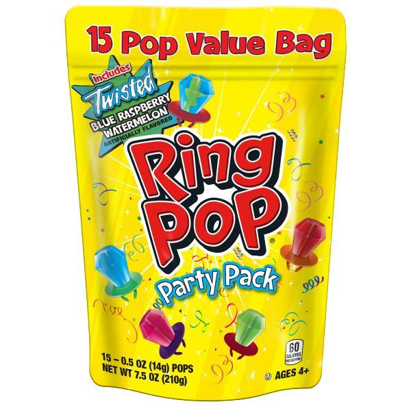 Ring PopGusseted Bag 7.5 Ounce Size - 6 Per Case.