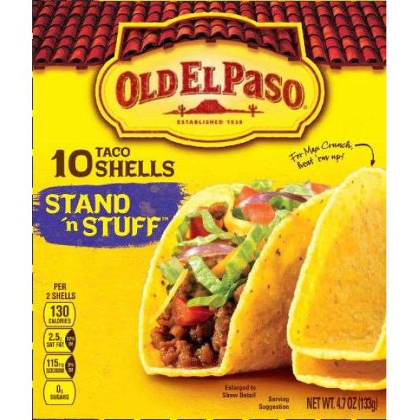 Old El Paso™ Shells Taco Stand N Stuff 4.7 Ounce Size - 12 Per Case.