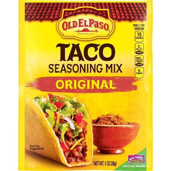 Old El Paso™ Taco Seasoning Original 1 Ounce Size - 32 Per Case.