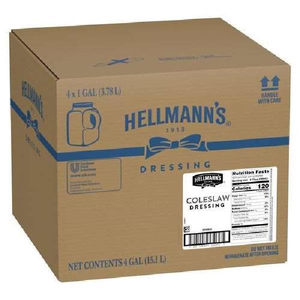 Hellmann's Dressingscondiments Creamy Coleslaw Dressing Jug Ga 1 Gallon - 4 Per Case.