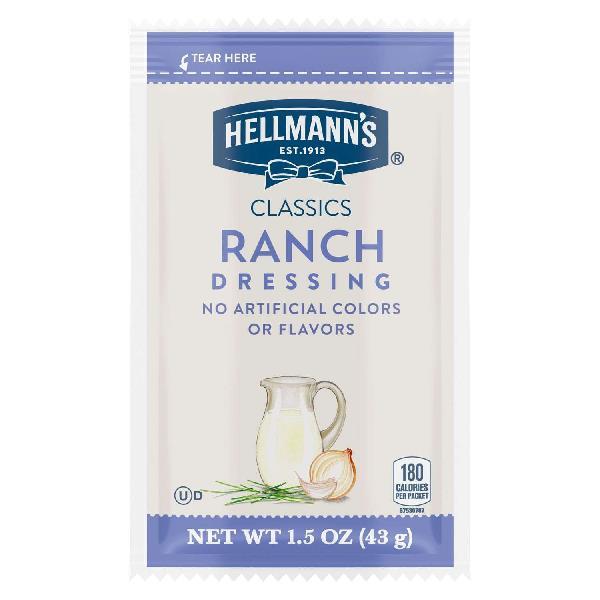 Hellmann's Spreadsdressing Classics Ranch 1.5 Fluid Ounce - 102 Per Case.