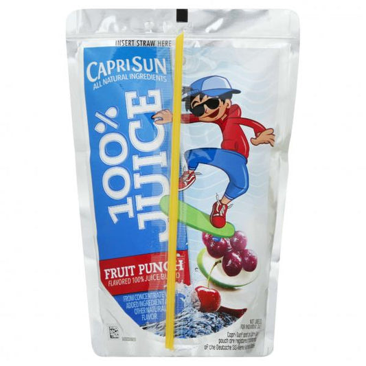 Capri Sun Juice Ready To Drink Fruit Punch, 60 Fluid Ounce - 4 Per Case.