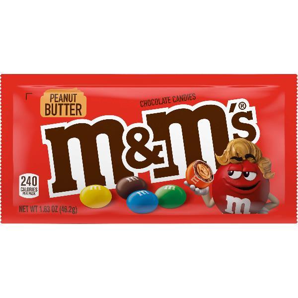 M&m's Peanut Butter Singles Per 1.63 Ounce Size - 288 Per Case.