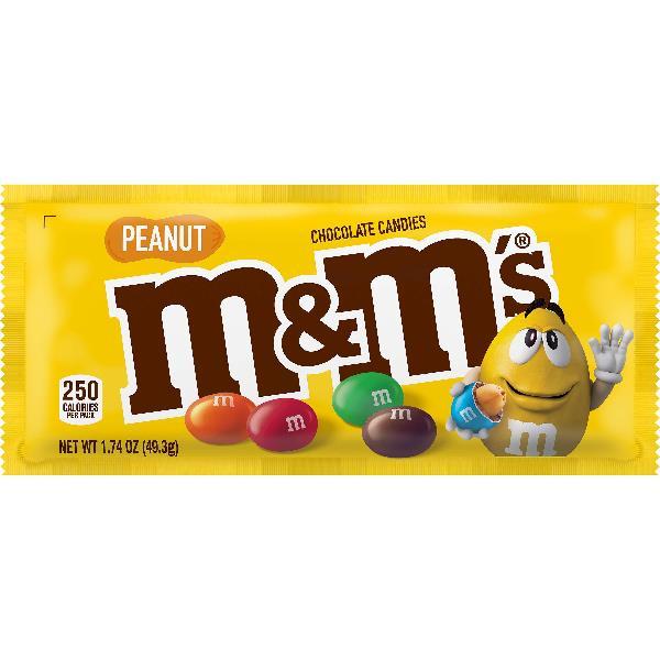 M&m's Peanut Singles 1.74 Ounce Size - 384 Per Case.