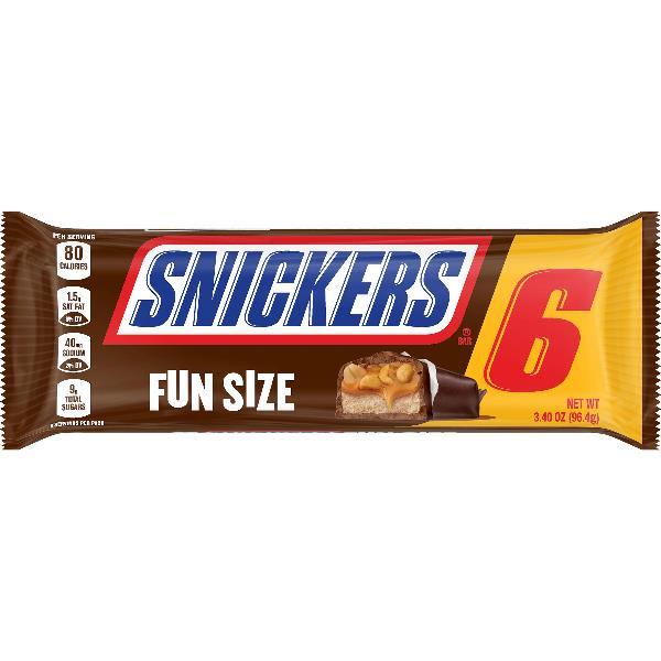 Snickers Fun Size 3.4 Ounce Size - 24 Per Case.