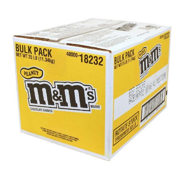 M&m's Peanut Bulk 25 Pound Each - 1 Per Case.