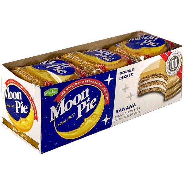 Banana Double Decker Moonpie Marshmallow Sandwich Case1 Each - 81 Per Case.