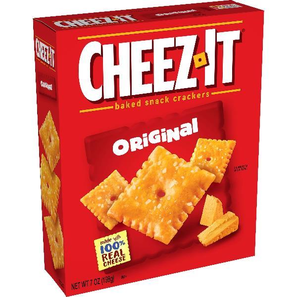 Kellogg's Cheez-It Original Crackers, 7 Ounces- 12 Per Case.