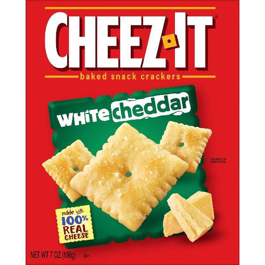 Kellogg's Cheez-It White Cheddar Crackers, 7 Ounces - 12 Per Case.