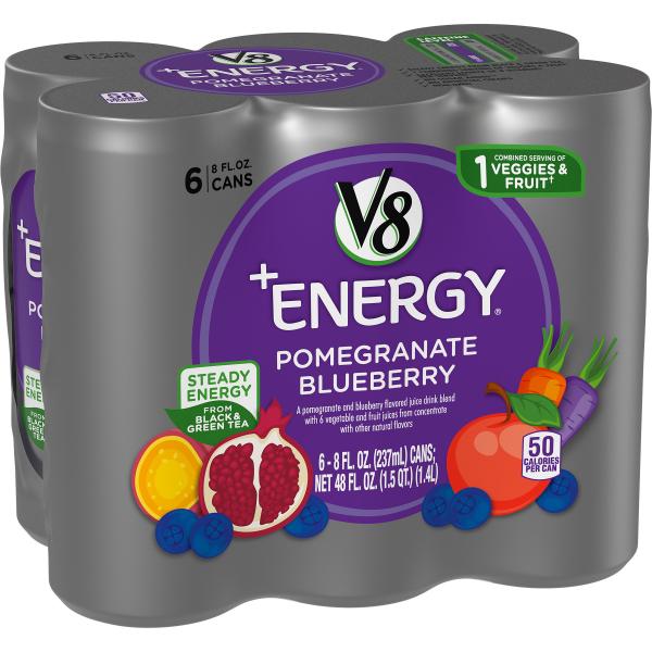 V8 Fusion Energy Pomegranate Blend Signature 48 Fluid Ounce - 4 Per Case.