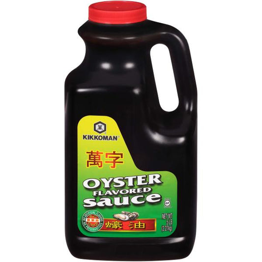 Kikkoman Gluten Free No Preservativesadded Oyster Flavored Sauce (green) 5 Pound Each - 6 Per Case.