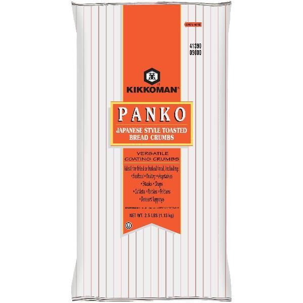 Kikkoman Panko Toasted Bread Crumbs 2.5 Pound Each - 6 Per Case.