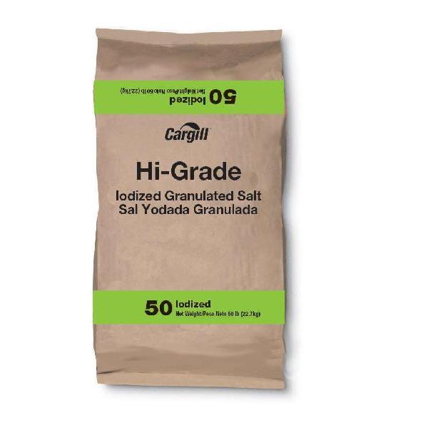 Cargill Hi Grade Iodized 50 Pound Each - 1 Per Case.