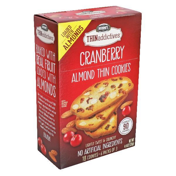 Thin Addictives Cranberry Almond 6 Each - 6 Per Case.