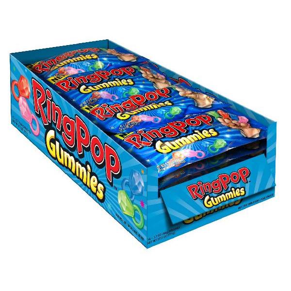Ring Pop Gummies Pouch 1.7 Ounce Size - 192 Per Case.
