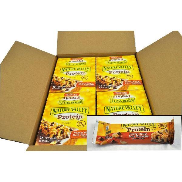 Nature Valley™ Protein Chewy Granola Barspeanut Butter Dark Chocolate 22.7 Ounce Size - 8 Per Case.