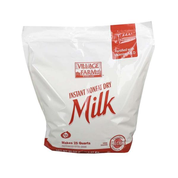 Village Farm By Sturm Foods Instant Nonfat Dry Milk 5 Pound Each - 6 Per Case.