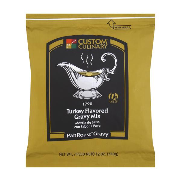 Mix Gravy Turkey Flavored Shelf Stable 12 Ounce Size - 8 Per Case.