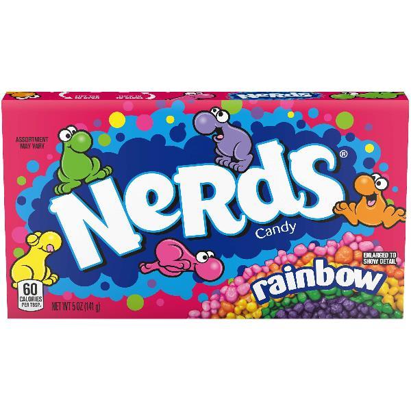 Nerds Rainbow Nerds Candies Theater Box 5 Ounce Size - 12 Per Case.