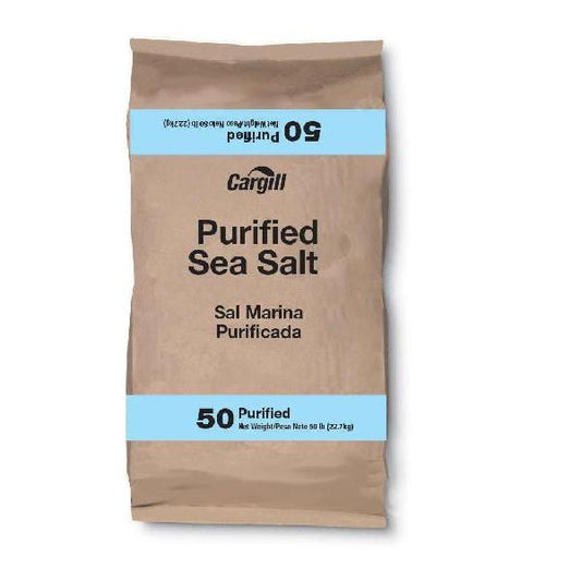 Cargill Sea Salt Purified Untreated, 50 Pounds - 1 Per Case.