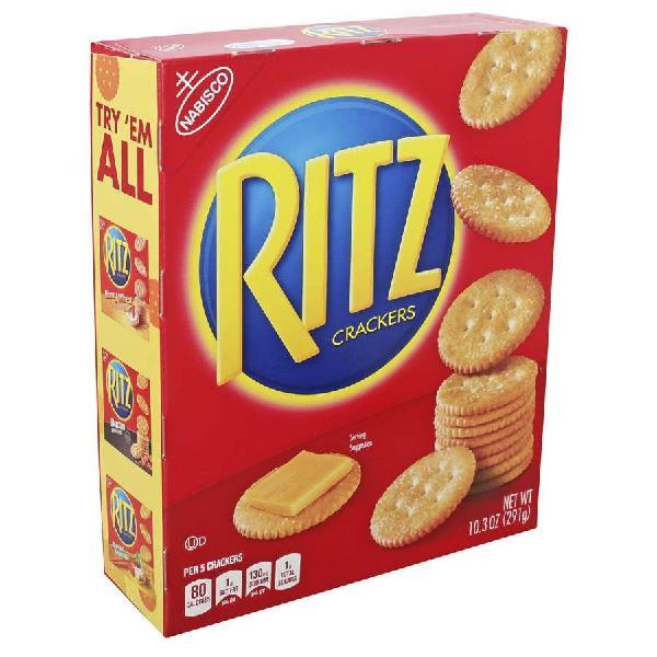 Ritz Crackers Original 10.3 Ounce Size - 6 Per Case.