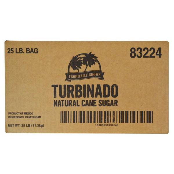 Sugar Foods Turbinado Sugar Bulk 25 Pound Each - 1 Per Case.