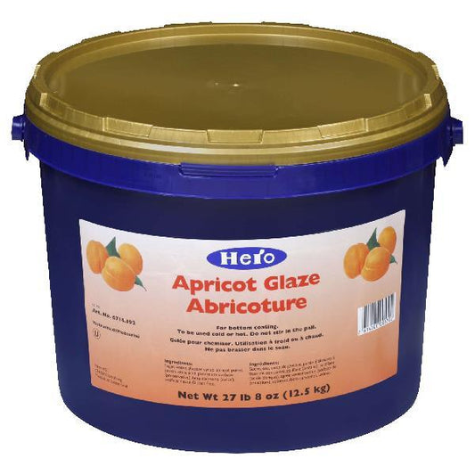 Hero Apricot Glaze Ready-To-Use Pound 27.5 Pound Each - 1 Per Case.