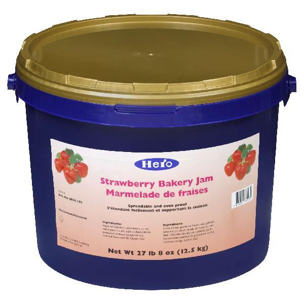 Hero Baking Jam Strawberry Pound 27.56 Pound Each - 1 Per Case.