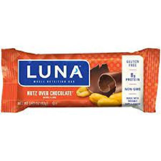 Luna Stacked Bar Nutz Over Chocolate Gram 48 Grams Each - 240 Per Case.