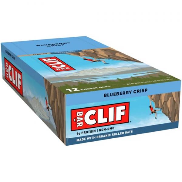 Clif Bar Blueberry Crisp Protein Energy Bars 2.4 Ounce Size - 192 Per Case.