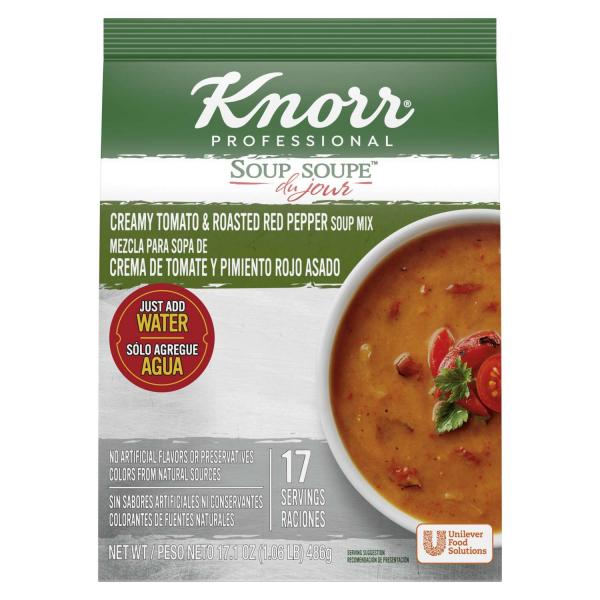 Knorr Soup Du Jour Soups Sdj Crm Tmatord Pepr 17.1 Ounce Size - 4 Per Case.