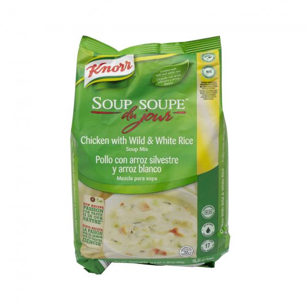 Knorr Soup Du Jour Mix Chicken With Wild Andwhite Rice 30.2 Ounce Size - 4 Per Case.