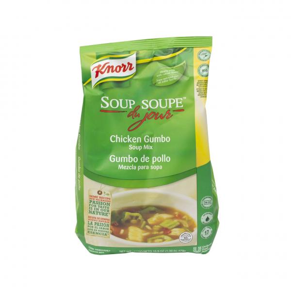 Knorr Soup Du Jour Gumbo 16.9 Ounce Size - 4 Per Case.