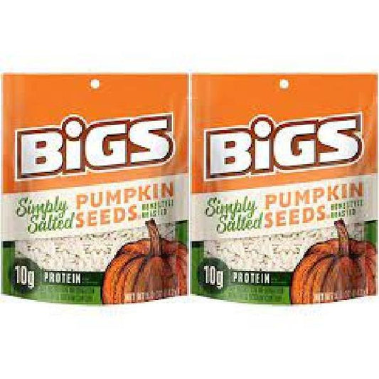 Bigs Simply Salted Pumpkin Seeds 5 Ounce Size - 12 Per Case.