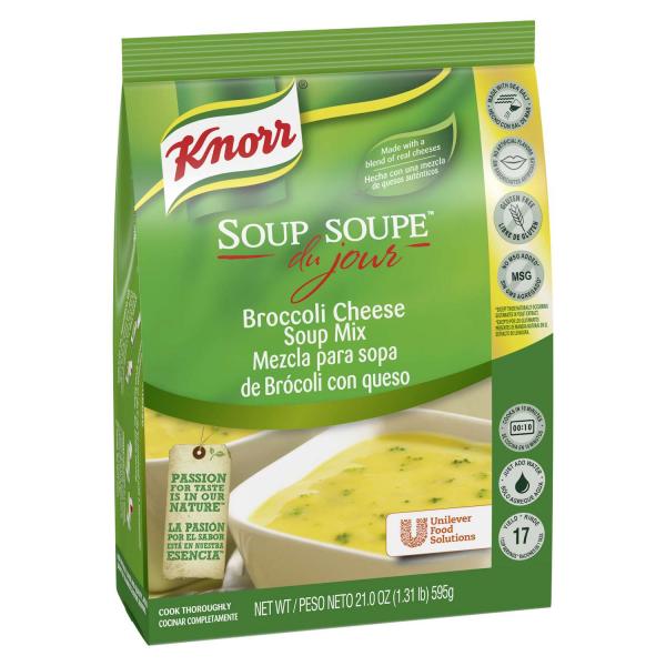 Knorr Soup Du Jour Soups Sdj Broc Cheese 21 Ounce Size - 4 Per Case.