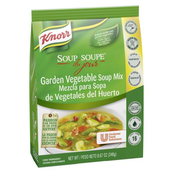 Knorr Soup Du Jour Soups Sdj Garden Veg 8.7 Ounce Size - 4 Per Case.