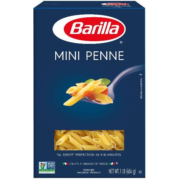 Mini Penne Barilla USA 16 Ounce Size - 12 Per Case.