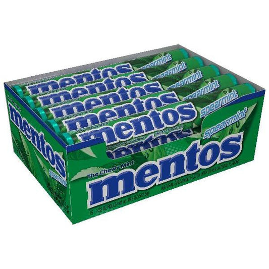 Mentos Rolls Spearmint 1.32 Ounce Size - 360 Per Case.