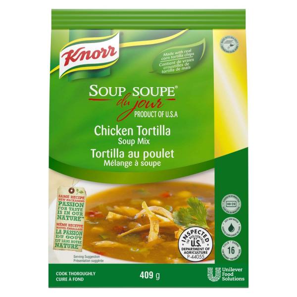 Knorr Soup Du Jour Soups Sdj Chkn Tortilla 14.4 Ounce Size - 4 Per Case.