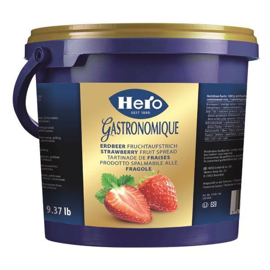 Hero Strawberry Jam R Pound 9.37 Pound Each - 1 Per Case.