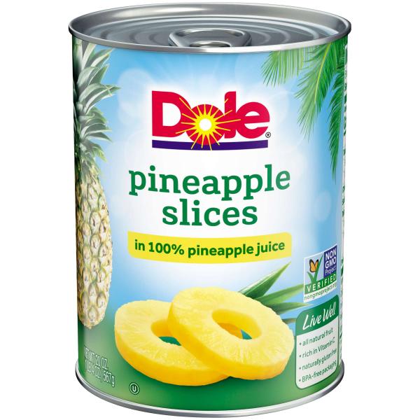 Pineapple Sliced In Juice 20 Ounce Size - 12 Per Case.