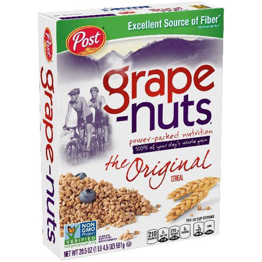 Post Grape Nuts 20.5 Ounce Size - 12 Per Case.