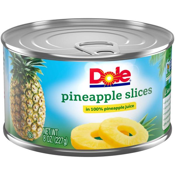 Pineapple Sliced In Juice 8 Ounce Size - 12 Per Case.