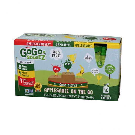 Gogosqueez Apple Cinnamon Xxg Tray 3.2 Ounce Size - 18 Per Case.