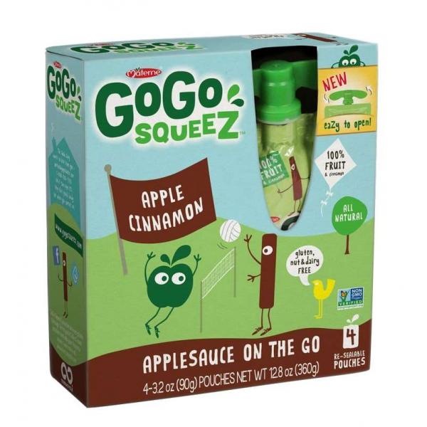 Gogo Apple Cinnamon 4 Each - 12 Per Case.