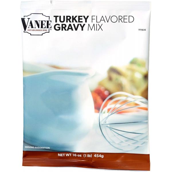 Turkey Flavored Gravy Mix 16 Ounce Size - 8 Per Case.