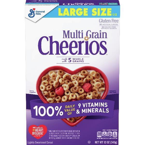 Multigrain Cheerios™ Cereal Box 12 Ounce Size - 10 Per Case.