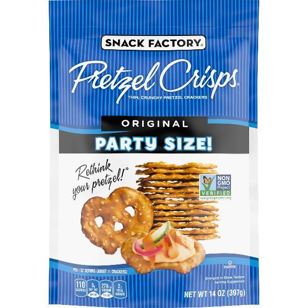 Pretzel Crisps Original 14 Ounce Size - 12 Per Case.