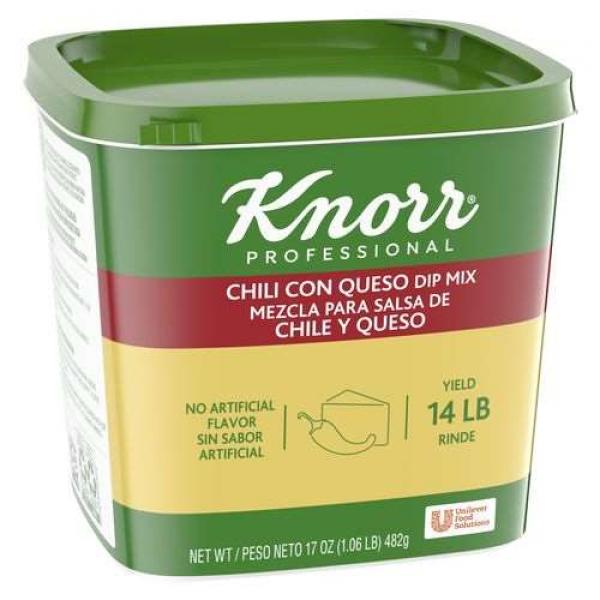 Knorr Mix Ready-To-Use Tub Chili Con Queso 1.06 Pound Each - 6 Per Case.