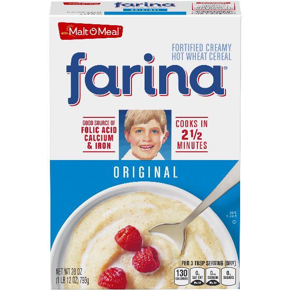 Malt-O-Meal Farina 28 Ounce Size - 12 Per Case.